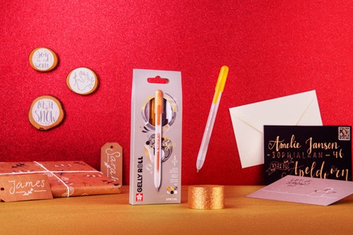 Gelschrijver Sakura Gelly Roll Special 3st goud 3 Stuk-2