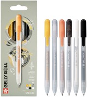 Gelschrijver Sakura Gelly Roll Special 6 kleuren 6 Stuk-1