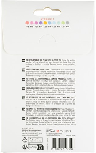 Gelschrijver Sakura Gelly Roll Stardust 10 kleuren 10 Stuk-3