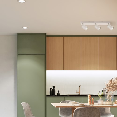 Plafondspot Integral Siena 3 spot IP20 GU10 wit 1 Stuk-2