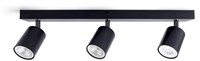 Plafondspot Integral Siena 3 spot IP20 GU10 zwart 1 Stuk