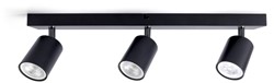 Plafondspot Integral Siena 3 spot IP20 GU10 zwart 1 Stuk