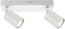 Plafondspot Integral Siena 2 spot IP20 GU10 wit 1 Stuk