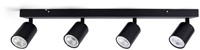 Plafondspot Integral Siena 4 spot IP20 GU10 zwart 1 Stuk