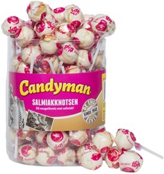 Lolly Candyman Salmiakknotsen 60 stuks 60 Stuk
