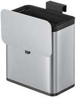 Afvalbak EKO Puro klein 7 liter zilver 1 Stuk-2