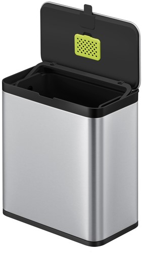 Afvalbak EKO Puro klein 7 liter zilver 1 Stuk-3