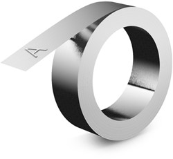 Relieftape Dymo niet klevend aluminium 12mm zilver 1 Stuk