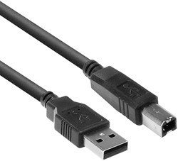 Kabel ACT USB USB-B 2.0 M zwart 1.8 meter 1 Stuk
