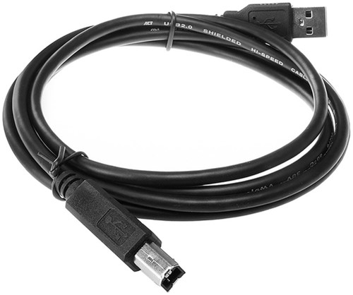 Kabel ACT USB USB-B 2.0 M zwart 1.8 meter 1 Stuk-2