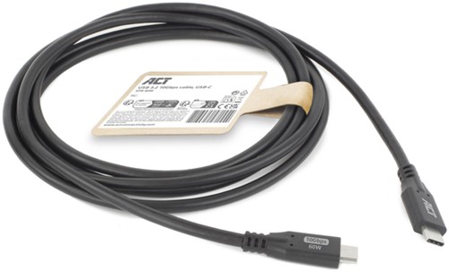 Kabel ACT USB-C 3.0 10Gbps 60W USB 1 meter 1 Stuk-3