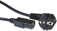 Kabel ACT Netsnoer CEE 7/7 male - C13 zwart 2.5m 1 Stuk