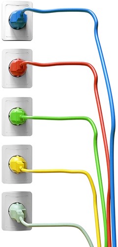 Kabel ACT Netsnoer CEE 7/7 male - C13 zwart 2.5m 1 Stuk-2