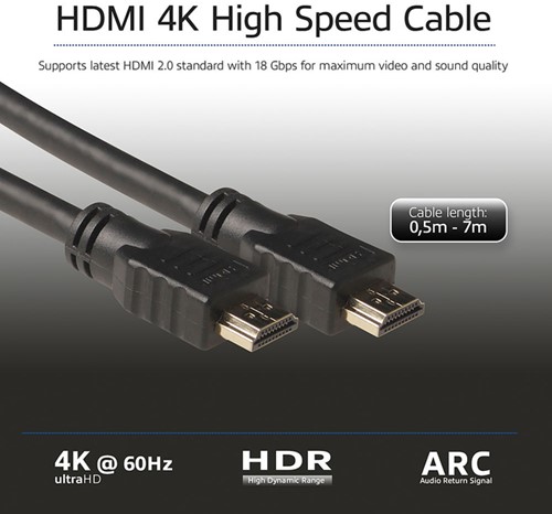 Kabel ACT HS v2.0 HDMI-A male HDMI-A m (AWG30) 1m 1 Stuk-6