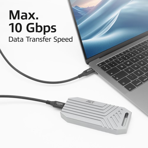 Kabel ACT USB-C 3.2 GEN.2 M/M zwart 2 meter 1 Stuk-3