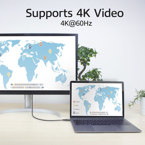 Kabel ACT USB-C 3.2 GEN.2 M/M zwart 2 meter 1 Stuk-2