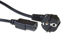 Kabel ACT Netsnoer CEE 7/7 male - C13 zwart 1.5m 1 Stuk
