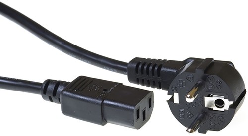 Kabel ACT Netsnoer CEE 7/7 male - C13 zwart 1.5m 1 Stuk