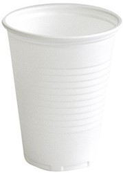 Beker IEZZY 180ml Ø 70mm PP 100 stuks wit 100 Stuk