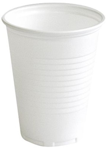 Beker IEZZY 180ml Ø 70mm PP 100 stuks wit 100 Stuk