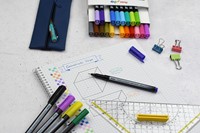 Fineliner Pentel Pointliner S40-A fijn zwart 1 Stuk-3