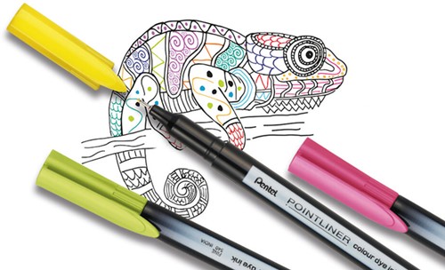 Fineliner Pentel Pointliner S40-B fijn rood 1 Stuk-1