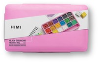 Gouache HIMI 18 kleuren 30gr box roze 1 Stuk
