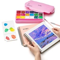 Gouache HIMI 18 kleuren 30gr box roze 1 Stuk-6