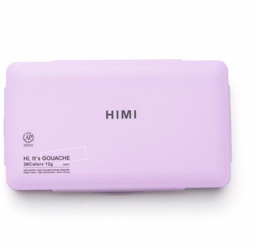 Gouache HIMI Twin cups 36 kleuren 12gr box lila 1 Stuk-3