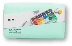 Gouache HIMI 18 kleuren 30gr box groen 1 Stuk