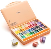 Gouache HIMI twin cups 48 kleuren 12gr box peach 1 Stuk-3