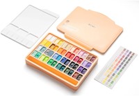 Gouache HIMI twin cups 48 kleuren 12gr box peach 1 Stuk-1