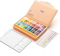 Gouache HIMI twin cups 48 kleuren 12gr box peach 1 Stuk-4