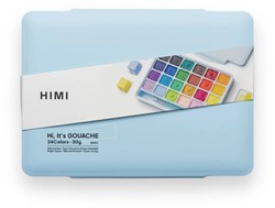 Gouache HIMI 24 kleuren 30gr box ice blue 1 Stuk