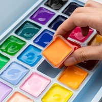 Gouache HIMI 24 kleuren 30gr box ice blue 1 Stuk-2