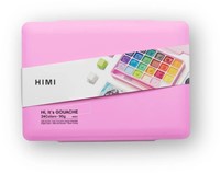 Gouache HIMI 24 kleuren 30gr box roze 1 Stuk