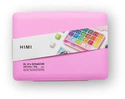 Gouache HIMI 24 kleuren 30gr box roze 1 Stuk