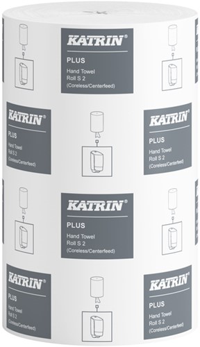 Poetspapier Katrin Plus klein 2laags 240 vel wit 12 Rol