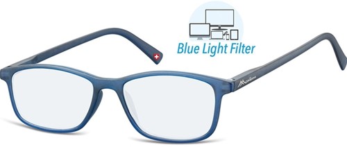 Leesbril Montana +2.00dpt blue light filter blauw 1 Stuk