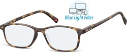 Leesbril Montana +1.00dpt blue light filter bruin 1 Stuk