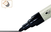 Whiteboardmarker Nobo rond zwart 3mm 4 pak-3