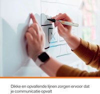 Whiteboardmarker Nobo rond zwart 3mm 4 pak-18