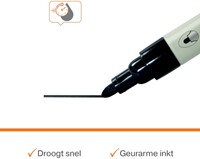 Whiteboardmarker Nobo rond zwart 3mm 4 pak-19