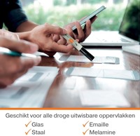 Whiteboardmarker Nobo rond zwart 3mm 4 pak-13