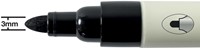 Whiteboardmarker Nobo rond zwart 3mm 4 pak-6