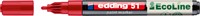 Paintmarker edding 51 Eco waterbasis 1-2mm rood 1 Stuk