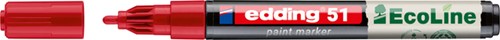 Paintmarker edding 51 Eco waterbasis 1-2mm rood 1 Stuk