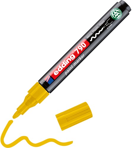Paintmarker edding 790 alcoholbasis 2-3mm geel 1 Stuk-2