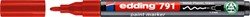 Paintmarker edding 791 alcoholbasis 1-2mm rood 1 Stuk