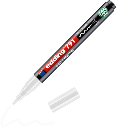 Paintmarker edding 791 alcoholbasis 1-2mm wit 1 Stuk-2